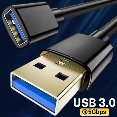 USB Extension Cable USB 3.0 2.0 Extender Cable Cord For Smart TV XBox One SSD PC Laptop 5Gbps Fast S
