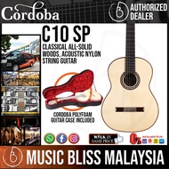 Cordoba C10 SP - Solid Spruce Top, Solid Rosewood Back & Sides, With Polyfoam Guitar Case (Full Soli