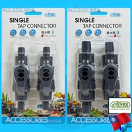 Ista Single Tap Connector 12mm/16mm Hose With Valve Easy To Remove The Separately.