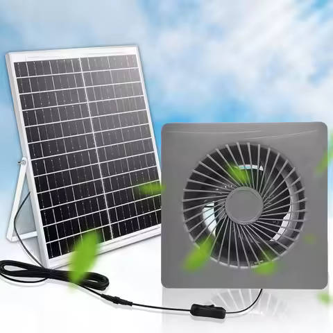 4/6/8-inch 12V Solar Panel With Range Hood, Suitable For Window And Wall Fans, Energy-saving DC Sola