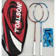 ORIGINAL TOALSON Hexagon Chrome (Tas+Senar) RAKET BADMINTON TOALSON