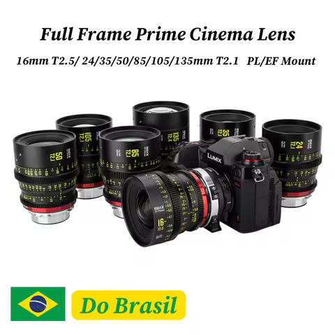 Meike Prime 35/50/85/105/135mm T2.1 Cine Lens for FF Cinema Camera Systems,such as Canon C700 C500II