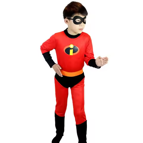 Girls Boys Violet Cosplay Costume Jumpsuit Incredibles Costume Kids Jack Superhero Halloween Costume
