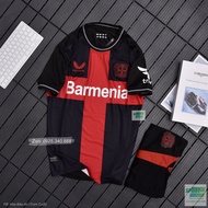 Áo Đấu CLB Bayer Leverkusen 2024 - Bộ Quần Áo Bóng Đá Đồ Đá Banh Leverkusen Màu Trắng Đen - Vải gai 