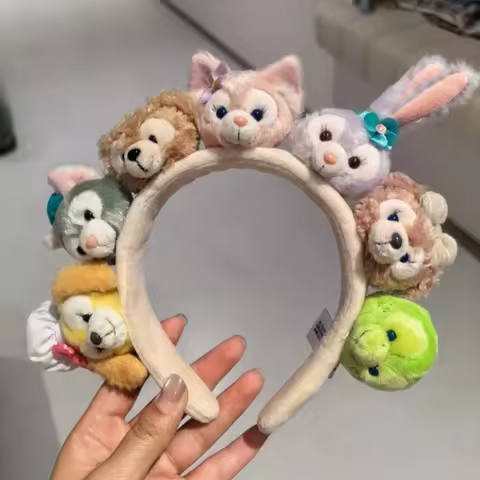 Hong Kong Disneyland 20th Anniversary "Seven Treasures" Duffy and Friends Combination Hairband, Fest