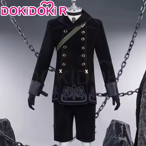 IN STOCK 9S Cosplay Cotsume Game Cosplay【XS-2XL】DokiDoki-R Men Black Cool Costume 9S Cosplay Suits E