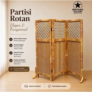 Synthetic Rattan Room Divider Screen Room Divider