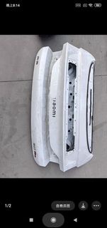 小米SU7后备箱盖 后尾门 拆车包圍 前槓 後槓 保險槓 中網 大燈 下護板 亮條 水箱 冷凝器 電子扇 老款改新款 低配升級高配 泵把頭 前泵把 後泵把 鬼面罩 頭燈 尾燈 鮑魚 發動機 踩車 呔尺