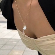 Clairo 巴洛克淡水花瓣珍珠項鍊・天然珍珠・巴洛克珍珠