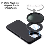 new Magnetic Luxury Cell Phone Case ND Filter Lens Kit Adjustable Filter Capture Flowing Water Bodie