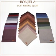 Turkish Hijab Bonjela Plain (20) Soft Krinkil esarp