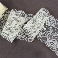 法式薄蕾絲/鵝黃花園/85mm