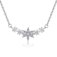 Special flower branch 925 Silver necklace