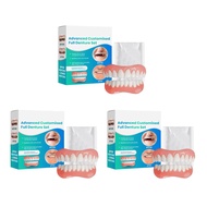 Silicone Denture Set for Upper Lower Teeth Soft Comfortable Bright 2026 Moldable False Teeth Veneers