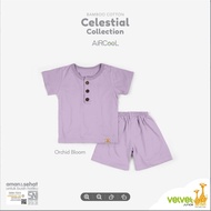 Velvet Junior Celestial Children's Short Shirt with Chest Buttons, Latest Colors, Sizes L, XL, 2, 3,