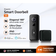[MY Set] Xiaomi Smart Doorbell 3S | 2K Resolution | Weatherproof | Wireless WiFi Video Doorbell Came