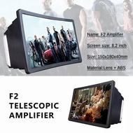 F2 Kaca Pembesar Layar Hp 3d Model F2 Enlarge Screen Proyektor Lcd /Bahan Lensa & Plastik Ringan Bi