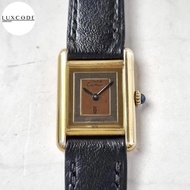 ORIGINAL must de Cartier tank manual Trinity  dial jam tangan wanita unisex