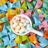 [Mix 12 vị chính hãng] Kẹo ngậm trái cây Vitamin C mát lạnh bạc hà thơm miệng Xiao Ke Ao La gói 100g