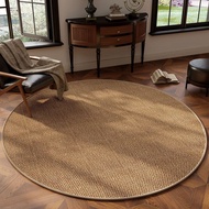 [in stock] Simple solid color round faux sisal pineapple loop rug for living room and bedroom decora
