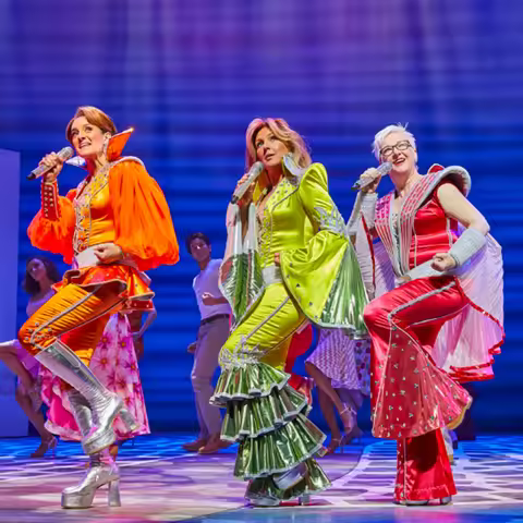 Mamma Mia Costume Dancing Queen Dress Retro 60s 70s Hippie Disco Costume Jumpsuit Stage Dancer Singe