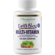 Paradise Herbs Earth's Blend Once Daily Multivitamin for Men, No Iron, 48 Organic Superfoods, Probio