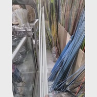 Stik fiber solid belum bubut 100cm,150cm&200cm diameter pangkal ke ujung hampir sama rata3,5mm,5,7,8