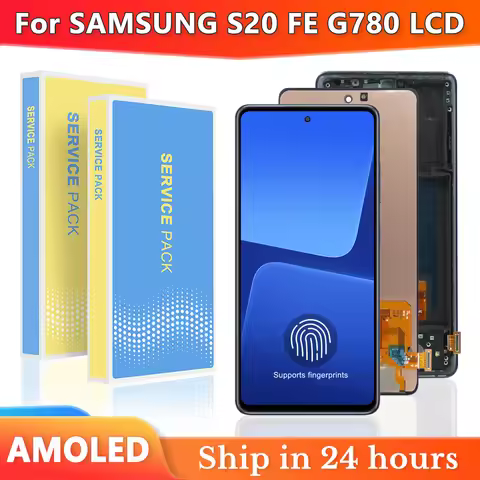 For AMOLED 6.5'' For Samsung S20 Fe SM-G780F G780F/DSM G780G LCD Display Touch Screen Digitizer with