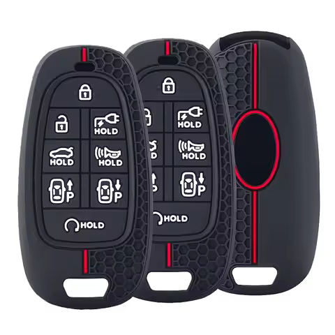 7/8 Buttons Silicone Car Remote Key Case for Hyundai Sonata Sel Ev 6 Ev 8 IONIQ 5 Nexo DN8 Fe Tucson