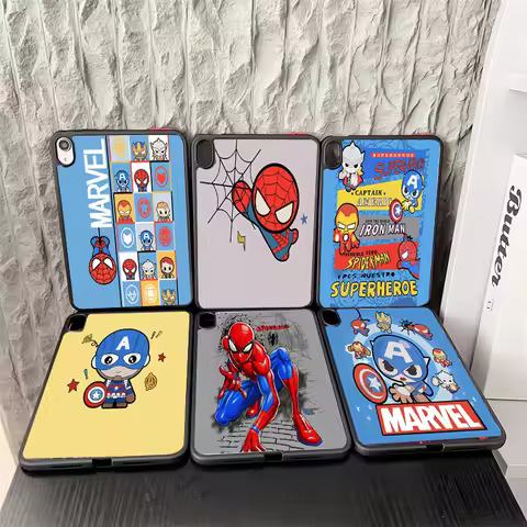 For Xiaomi RedMi Pad 5 6 6S Pro 7 Pro SE 8.7 11.2 12.4 11inch Kids Soft Protective Cover Spider-Man 