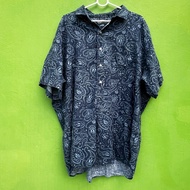 Hawaiian Shirt polo ralph Navy Blue Linen 1 Label Attached Xl 1