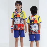 Kids Football Jersey Set  CR7 Football Training Children's Sportswear