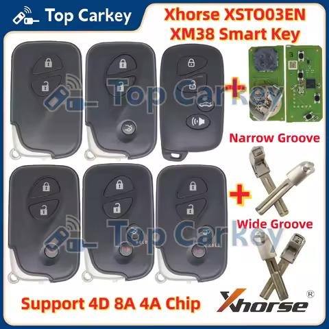 Xhorse XSTO03EN XM38 Smart Key Support 4D 8A 4A Chip for Toyota & Lexus Work with VVDI Tool Global V