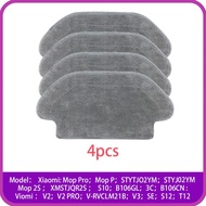 Mop Cloth For XiaoMi Mijia Mop Pro P 2S  STYTJ02YM XMSTJQR2S S10 B106GL 3C B106CN Viomi V2 Pro V-RVC