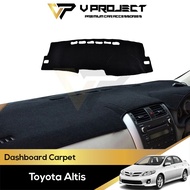 Toyota Altis Dashboard Carpet Dashboard Cover DashMat Carpet Protector For Altis E140 (2006-2013) V 