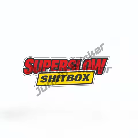 SuperSlow Shitbox Sticker Supercheap Meme Window Bumper Funny Car Decal