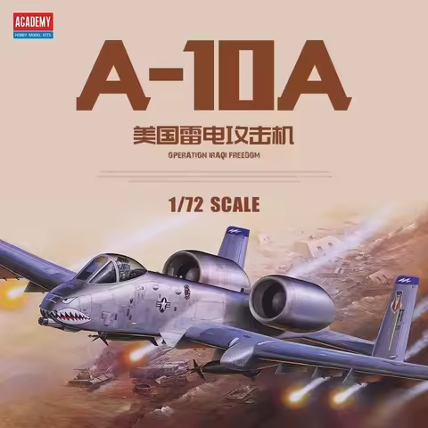 Academy Scale Model Kit 12402 US A-10A Attack Aircraft 1/72