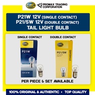 HELLA P21W P21/5W 12V Single Double Contact Bulb signal Tail light bulb