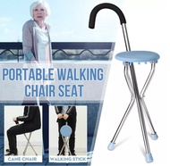 eyeplay ไม้เท้าพับได้ เก้าอี้ 3 ขา ไม้เท้าพยุงเดิน ไม้เท้าหัดเดิน ไม่เท้าคนแก่ ไม้เท้าเก้าอี้ ไม้เท้