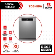 TOSHIBA Free Standing Dishwasher DUAL Wash Zone DW-14F1 / DW-14F1(S)-MY