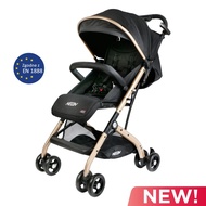 Sweet Cherry Neon Stroller Cabin Size Compact Foldable Lightweight Handcarry Luggage Handle