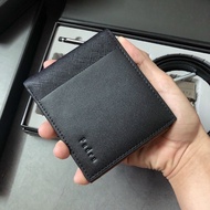 Ví da nam pedro sọc đứng -phối nâu- chữ chìm (full box túi giấy)