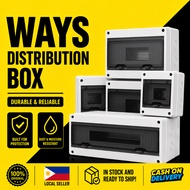 Ways Distribution Box 3/5/8/12/18 Ways Waterproof Anti leakage Outdoor PC Junction Switch Box