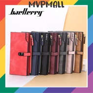 BAELLERRY N2355 Dompet Wanita Panjang Dompet Handphone Bahan Kulit PU Leather