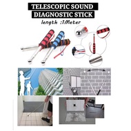 YLK【1M】Telescopic Extendable Hollow Hammer Rod For Inspection Defect Checking Test Mosaic Tiles Marb