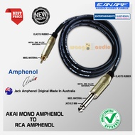 JAPAN STANDARD - audio cable professional sound cable/ RCA AMPHENOL to Akai Mono 6.5 MM AMPHENOL - W