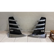 Toyota alphard agh 30 front bumper garnish with led light