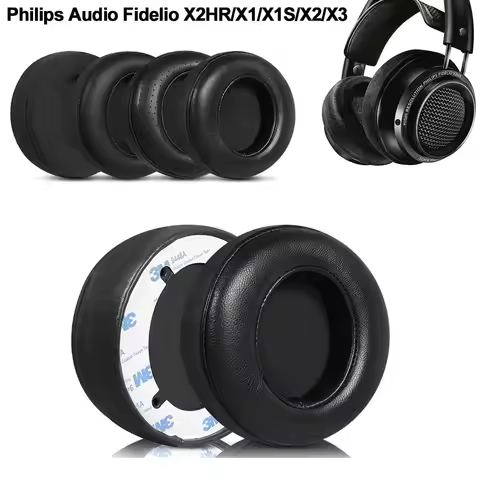 Earphone pads For Philips Audio Fidelio X2HR/X1/X1S/X2 X3 replacement Earpads Mesh cloth Memory Cove