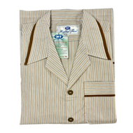 Bộ Pyjama HUONGTAM Kate tay dài nam cao cấp(PDK01N15). Chất liệu Kate loại tốt:  mềm mại thoáng mát 