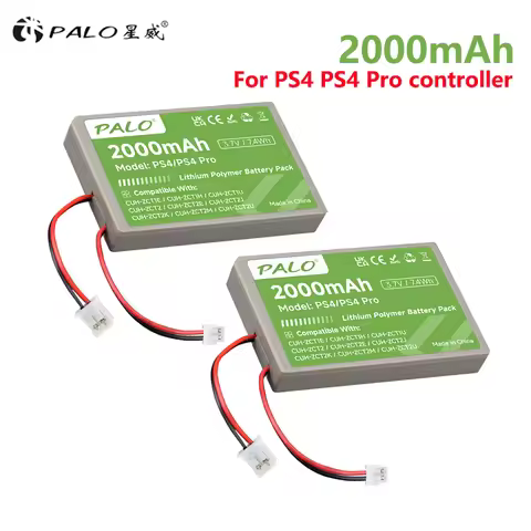 PALO 2000mAh PS4 PS4 Pro Battery for Sony Gamepad Wireless controller CUH-ZCT1E CUH-ZCT1U CUH-ZCT2 o